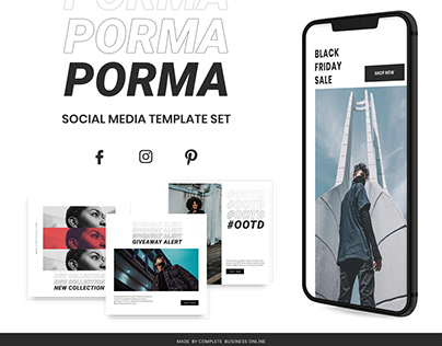 Porma - Fashion & Photography Social Media Template Set