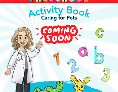 Preschool activity book launch social media post