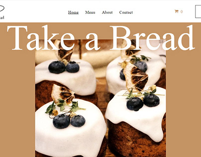 Bakery Website Design Idea