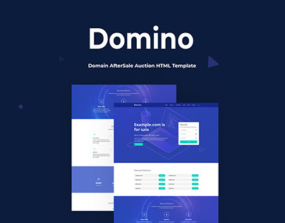 Domino - Domain AfterSale Auction HTML Template