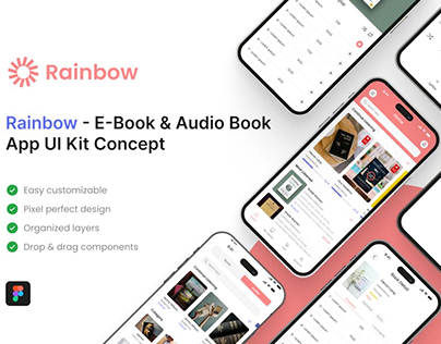 Rainbow - E-Book & Audio Book App UI Kit