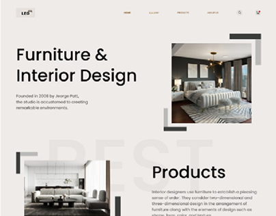 Project thumbnail - LEO Furniture - Interior Website Design