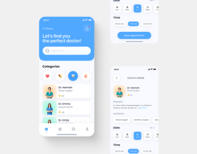Doctor Appointment App Design Concept Using Figma