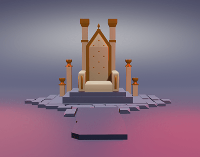 3D Throne for ''Queen's Road''