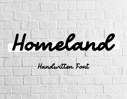 Homeland - Handwritten Font