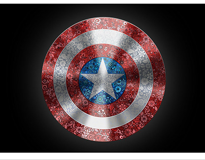 Captain America Shield Vector Doodle