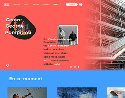 Centre Georges Pompidou Webdesign