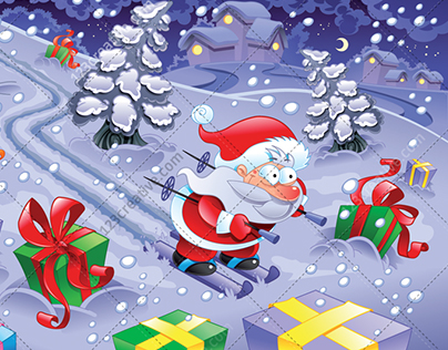 Lovely Santa Claus vector illustration