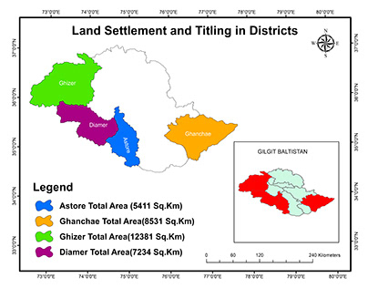 Land Titling Map Of GB districts