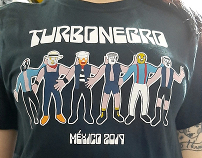 Playera oficial del show de Turbonegro en México.