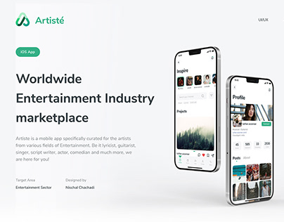 Artiste - Creative platform iOS presentation