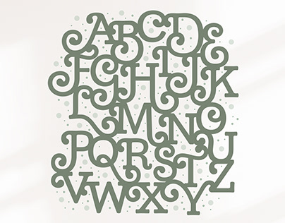 Madley Typeface - Swash Alphabet