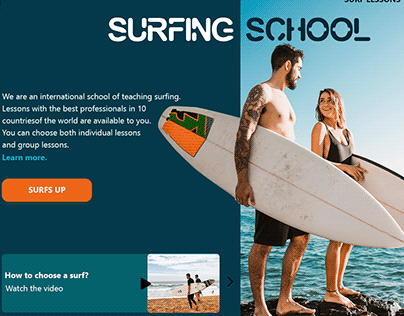 Surfing school