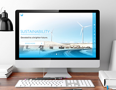 Clean Energy Website – Free design download