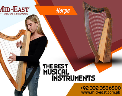 Lever Harp - Musical Instruments