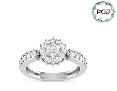 Buy Perfect Small Diamond Ring By PC Jeweller