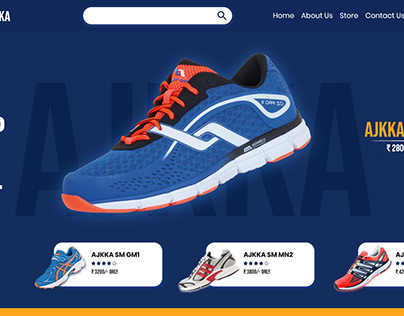 Shoes Online Store Home Page UI Design