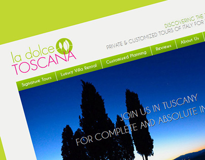 LA DOLCE TOSCANA: a travel design web portal