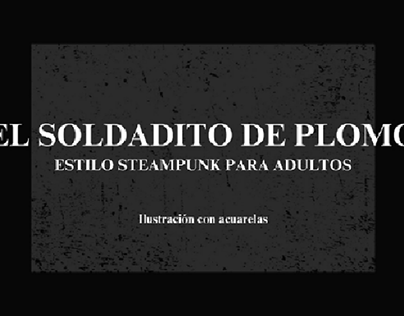 PORTADA PARA ADULTOS CUENTO "EL SOLDADITO DE PLOMO"