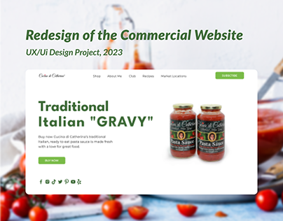 Redesign Website for Authentic Italian "GRAVY"