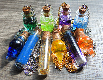 Potion Bottle Pendants