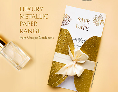 Luxury Metallic Paper Range from Gruppo Cordenons.