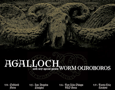 AGALLOCH West Coast Tour digital advertisement