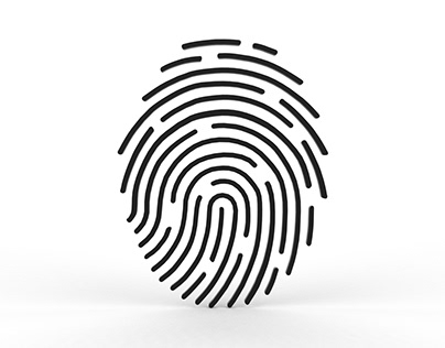 fingerprint icon 3D model