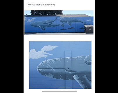 2019 large-scale Whale restoration Mural