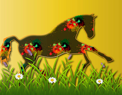 A Horse graphical illustration