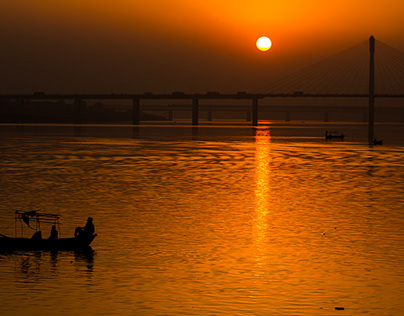 Allahabad three-river confluence