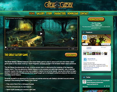 Great Gatsby game website
