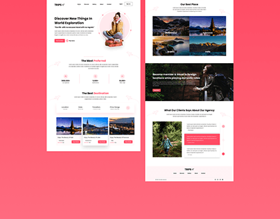 Travel Agency Landing Page Design