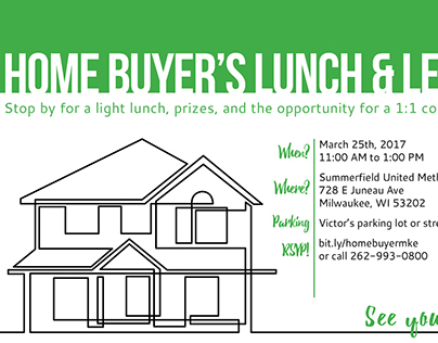 Postcard for Home Buyer's Lunch and Learn