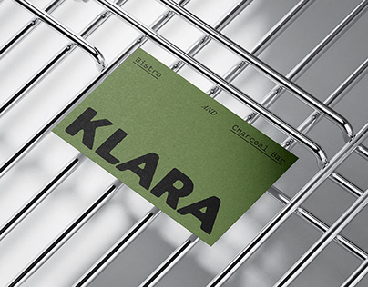 Klara bistro & charcoal bar visual identity