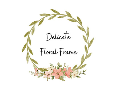 Delicate Floral Frame