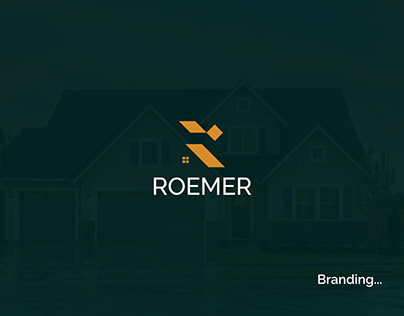 Modern R Letter | Real Estate -Roemer branding Design