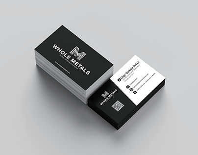 Whole Metals Business Card Design
