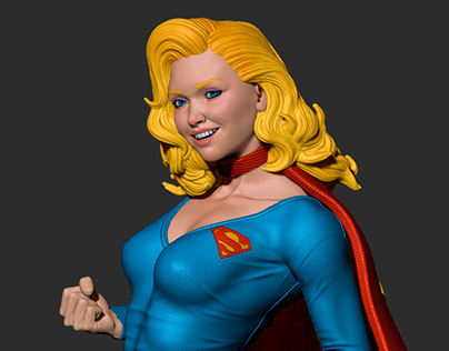 Supergirl statue