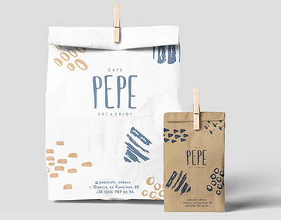 PEPE cafe branding