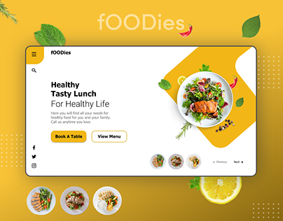 Healthy Food Landing Page