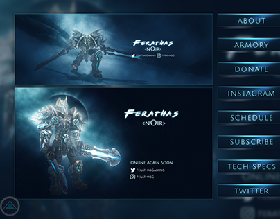 Twitch Pack Design for Ferathas Gaming