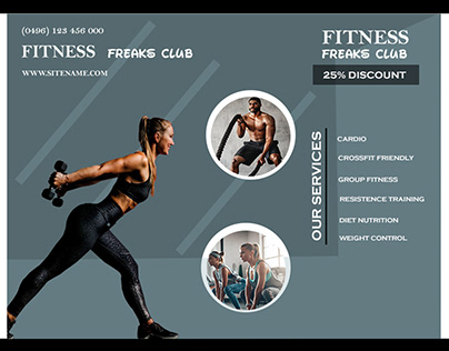 Gym business flyer