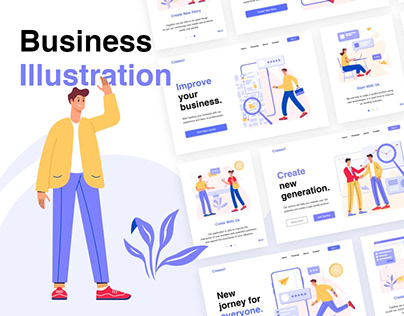 Illustrations for Web and Mobile