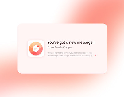 Day 10 I UI Challenge I Chat Bubble Notification
