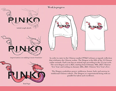 Logo design for PINKO (YEAR OF THE DRAGON)