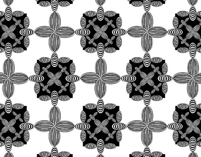 black flower pattern design