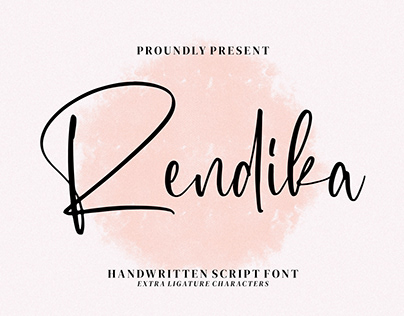 Rendika - Handwritten Script Font