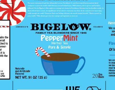 Bigelow Tea Box Redesign