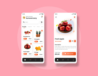 Fruit Mobile App UI
